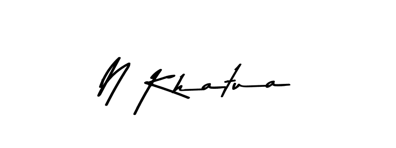 You should practise on your own different ways (Asem Kandis PERSONAL USE) to write your name (N Khatua) in signature. don't let someone else do it for you. N Khatua signature style 9 images and pictures png