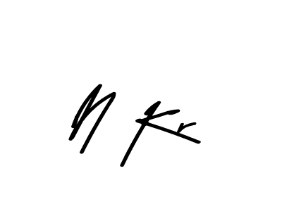 N Kr stylish signature style. Best Handwritten Sign (Asem Kandis PERSONAL USE) for my name. Handwritten Signature Collection Ideas for my name N Kr. N Kr signature style 9 images and pictures png