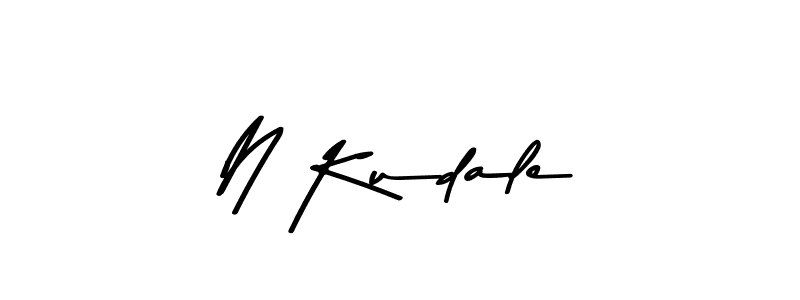 Design your own signature with our free online signature maker. With this signature software, you can create a handwritten (Asem Kandis PERSONAL USE) signature for name N Kudale. N Kudale signature style 9 images and pictures png