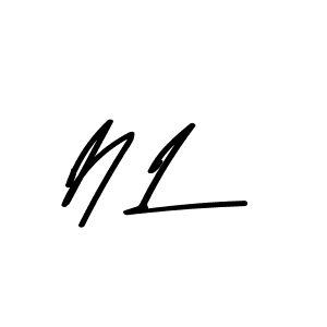 Design your own signature with our free online signature maker. With this signature software, you can create a handwritten (Asem Kandis PERSONAL USE) signature for name N L. N L signature style 9 images and pictures png