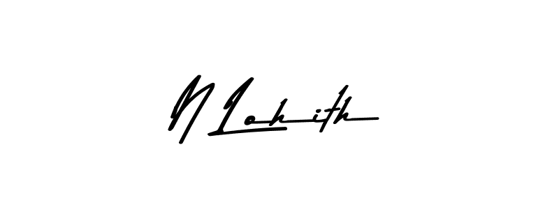 Design your own signature with our free online signature maker. With this signature software, you can create a handwritten (Asem Kandis PERSONAL USE) signature for name N Lohith. N Lohith signature style 9 images and pictures png