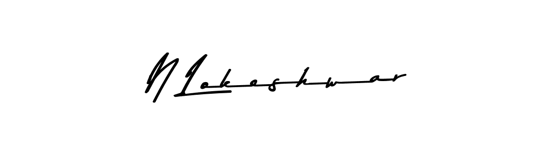 Similarly Asem Kandis PERSONAL USE is the best handwritten signature design. Signature creator online .You can use it as an online autograph creator for name N Lokeshwar. N Lokeshwar signature style 9 images and pictures png