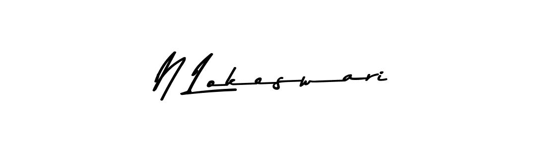 Here are the top 10 professional signature styles for the name N Lokeswari. These are the best autograph styles you can use for your name. N Lokeswari signature style 9 images and pictures png