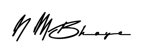 How to make N M Bhoye name signature. Use Asem Kandis PERSONAL USE style for creating short signs online. This is the latest handwritten sign. N M Bhoye signature style 9 images and pictures png