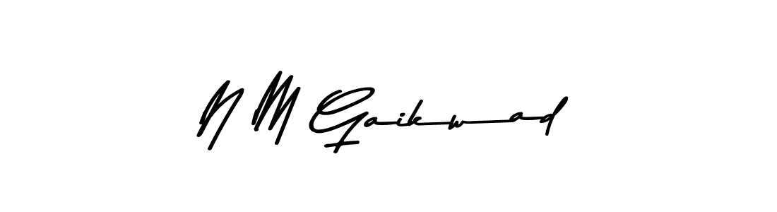 Also we have N M Gaikwad name is the best signature style. Create professional handwritten signature collection using Asem Kandis PERSONAL USE autograph style. N M Gaikwad signature style 9 images and pictures png