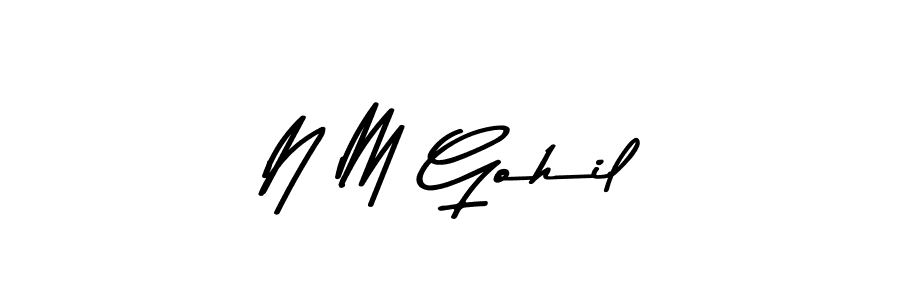 How to Draw N M Gohil signature style? Asem Kandis PERSONAL USE is a latest design signature styles for name N M Gohil. N M Gohil signature style 9 images and pictures png