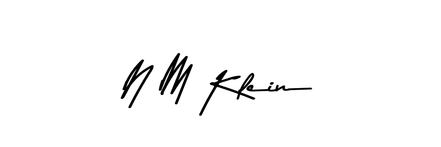 Asem Kandis PERSONAL USE is a professional signature style that is perfect for those who want to add a touch of class to their signature. It is also a great choice for those who want to make their signature more unique. Get N M Klein name to fancy signature for free. N M Klein signature style 9 images and pictures png
