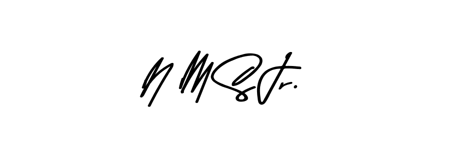 Also we have N M S Jr. name is the best signature style. Create professional handwritten signature collection using Asem Kandis PERSONAL USE autograph style. N M S Jr. signature style 9 images and pictures png