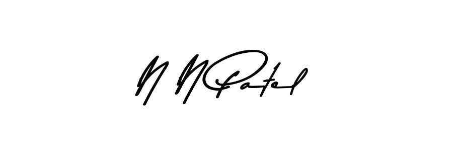 Use a signature maker to create a handwritten signature online. With this signature software, you can design (Asem Kandis PERSONAL USE) your own signature for name N N Patel. N N Patel signature style 9 images and pictures png