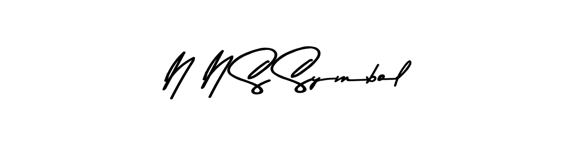 Also we have N N S Symbol name is the best signature style. Create professional handwritten signature collection using Asem Kandis PERSONAL USE autograph style. N N S Symbol signature style 9 images and pictures png