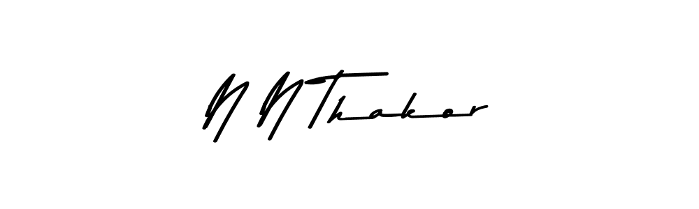 Use a signature maker to create a handwritten signature online. With this signature software, you can design (Asem Kandis PERSONAL USE) your own signature for name N N Thakor. N N Thakor signature style 9 images and pictures png