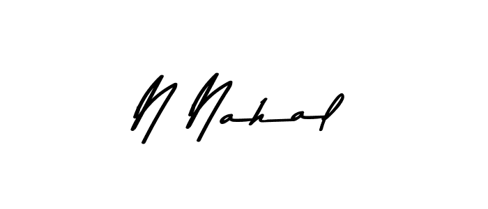 Also we have N Nahal name is the best signature style. Create professional handwritten signature collection using Asem Kandis PERSONAL USE autograph style. N Nahal signature style 9 images and pictures png