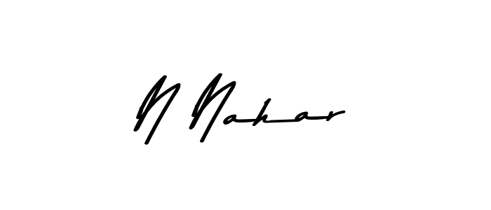 Also we have N Nahar name is the best signature style. Create professional handwritten signature collection using Asem Kandis PERSONAL USE autograph style. N Nahar signature style 9 images and pictures png