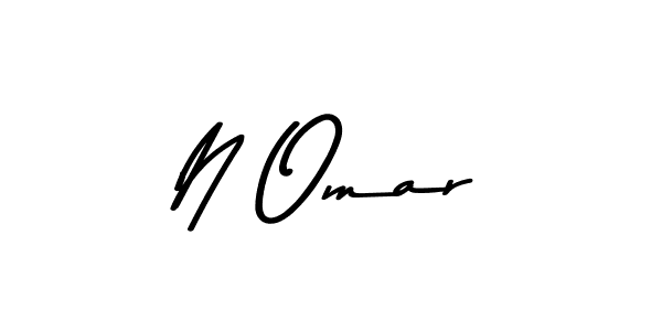 Also we have N Omar name is the best signature style. Create professional handwritten signature collection using Asem Kandis PERSONAL USE autograph style. N Omar signature style 9 images and pictures png