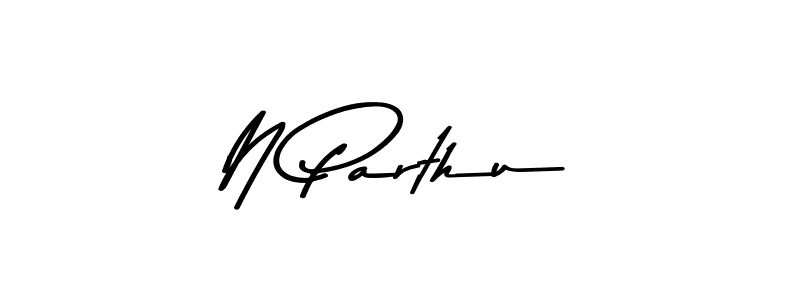 The best way (Asem Kandis PERSONAL USE) to make a short signature is to pick only two or three words in your name. The name N Parthu include a total of six letters. For converting this name. N Parthu signature style 9 images and pictures png