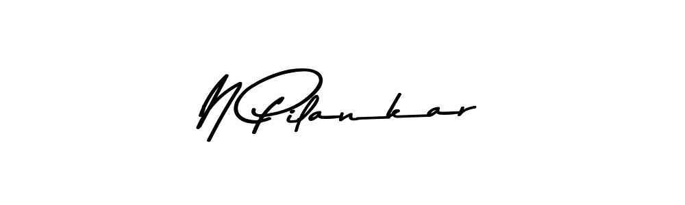 Use a signature maker to create a handwritten signature online. With this signature software, you can design (Asem Kandis PERSONAL USE) your own signature for name N Pilankar. N Pilankar signature style 9 images and pictures png