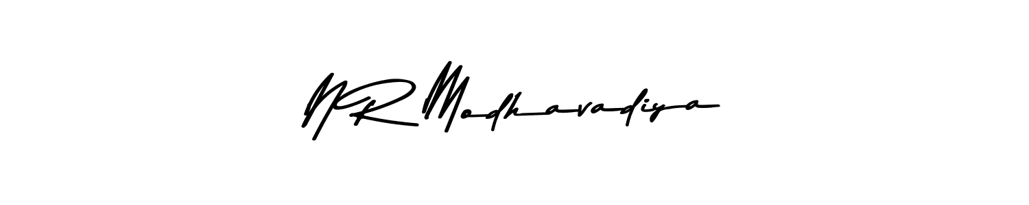 The best way (Asem Kandis PERSONAL USE) to make a short signature is to pick only two or three words in your name. The name N R Modhavadiya include a total of six letters. For converting this name. N R Modhavadiya signature style 9 images and pictures png
