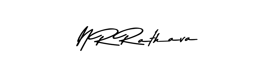 Create a beautiful signature design for name N R Rathava. With this signature (Asem Kandis PERSONAL USE) fonts, you can make a handwritten signature for free. N R Rathava signature style 9 images and pictures png