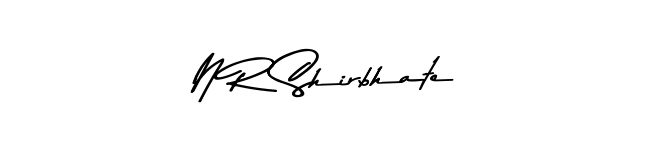 Also You can easily find your signature by using the search form. We will create N R Shirbhate name handwritten signature images for you free of cost using Asem Kandis PERSONAL USE sign style. N R Shirbhate signature style 9 images and pictures png