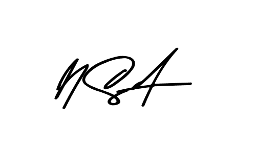 How to make N S A name signature. Use Asem Kandis PERSONAL USE style for creating short signs online. This is the latest handwritten sign. N S A signature style 9 images and pictures png