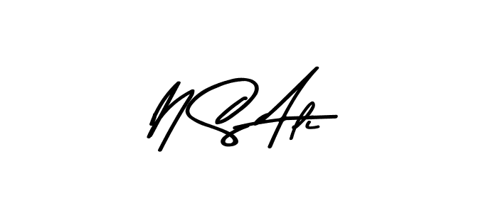 Also we have N S Ali name is the best signature style. Create professional handwritten signature collection using Asem Kandis PERSONAL USE autograph style. N S Ali signature style 9 images and pictures png