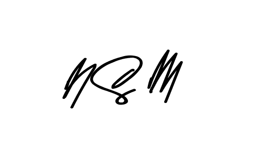 The best way (Asem Kandis PERSONAL USE) to make a short signature is to pick only two or three words in your name. The name N S M include a total of six letters. For converting this name. N S M signature style 9 images and pictures png