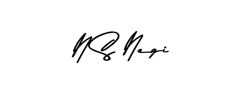 The best way (Asem Kandis PERSONAL USE) to make a short signature is to pick only two or three words in your name. The name N S Negi include a total of six letters. For converting this name. N S Negi signature style 9 images and pictures png