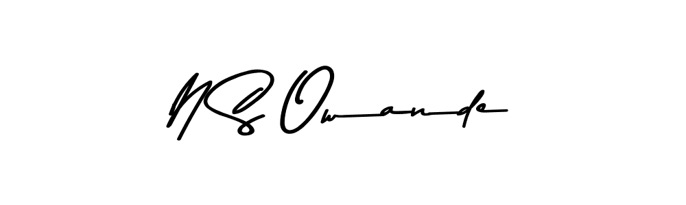 How to make N S Owande signature? Asem Kandis PERSONAL USE is a professional autograph style. Create handwritten signature for N S Owande name. N S Owande signature style 9 images and pictures png