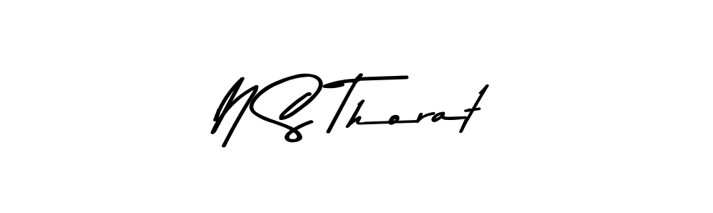 You should practise on your own different ways (Asem Kandis PERSONAL USE) to write your name (N S Thorat) in signature. don't let someone else do it for you. N S Thorat signature style 9 images and pictures png