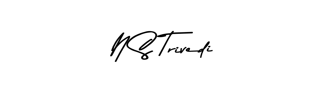 You should practise on your own different ways (Asem Kandis PERSONAL USE) to write your name (N S Trivedi) in signature. don't let someone else do it for you. N S Trivedi signature style 9 images and pictures png