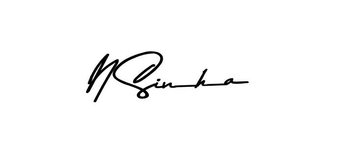 How to Draw N Sinha signature style? Asem Kandis PERSONAL USE is a latest design signature styles for name N Sinha. N Sinha signature style 9 images and pictures png