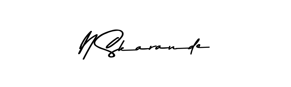 The best way (Asem Kandis PERSONAL USE) to make a short signature is to pick only two or three words in your name. The name N Skarande include a total of six letters. For converting this name. N Skarande signature style 9 images and pictures png