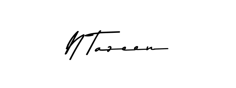 Also we have N Tazeen name is the best signature style. Create professional handwritten signature collection using Asem Kandis PERSONAL USE autograph style. N Tazeen signature style 9 images and pictures png