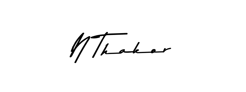 This is the best signature style for the N Thakor name. Also you like these signature font (Asem Kandis PERSONAL USE). Mix name signature. N Thakor signature style 9 images and pictures png