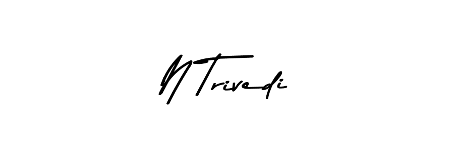 How to make N Trivedi signature? Asem Kandis PERSONAL USE is a professional autograph style. Create handwritten signature for N Trivedi name. N Trivedi signature style 9 images and pictures png