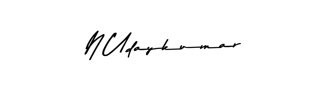 N Udaykumar stylish signature style. Best Handwritten Sign (Asem Kandis PERSONAL USE) for my name. Handwritten Signature Collection Ideas for my name N Udaykumar. N Udaykumar signature style 9 images and pictures png