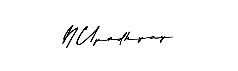 Asem Kandis PERSONAL USE is a professional signature style that is perfect for those who want to add a touch of class to their signature. It is also a great choice for those who want to make their signature more unique. Get N Upadhyay name to fancy signature for free. N Upadhyay signature style 9 images and pictures png