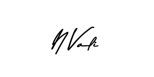 You should practise on your own different ways (Asem Kandis PERSONAL USE) to write your name (N Vali) in signature. don't let someone else do it for you. N Vali signature style 9 images and pictures png