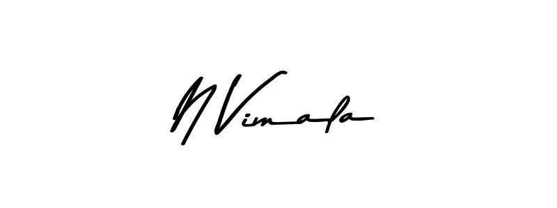 Make a beautiful signature design for name N Vimala. Use this online signature maker to create a handwritten signature for free. N Vimala signature style 9 images and pictures png