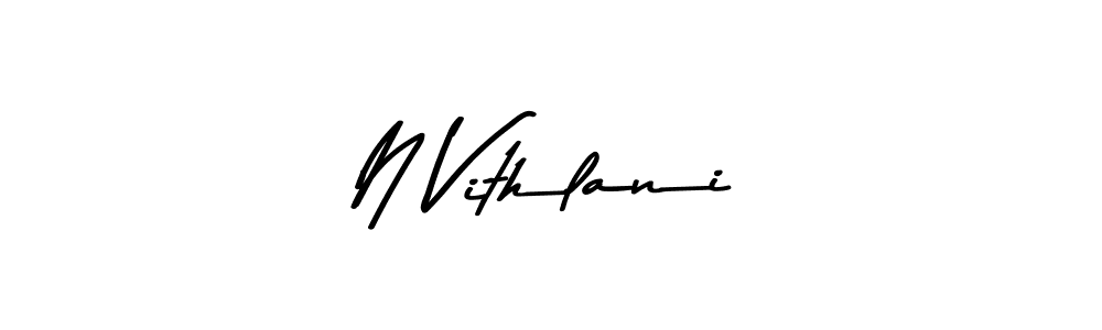 This is the best signature style for the N Vithlani name. Also you like these signature font (Asem Kandis PERSONAL USE). Mix name signature. N Vithlani signature style 9 images and pictures png