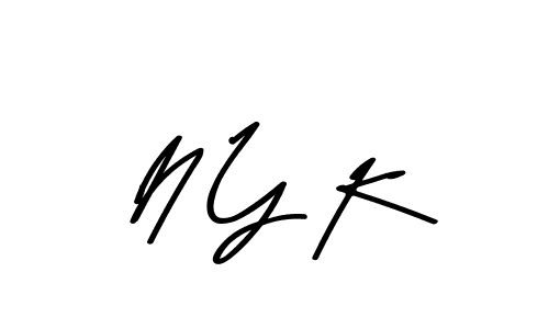 Best and Professional Signature Style for N Y K. Asem Kandis PERSONAL USE Best Signature Style Collection. N Y K signature style 9 images and pictures png