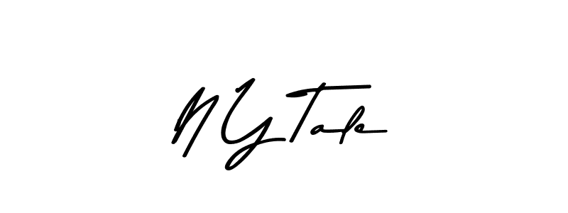 N Y Tale stylish signature style. Best Handwritten Sign (Asem Kandis PERSONAL USE) for my name. Handwritten Signature Collection Ideas for my name N Y Tale. N Y Tale signature style 9 images and pictures png