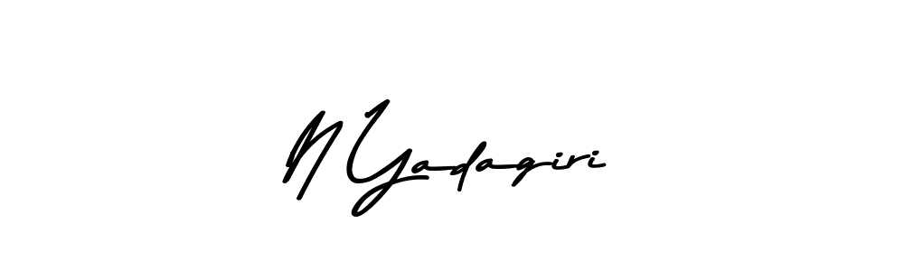 N Yadagiri stylish signature style. Best Handwritten Sign (Asem Kandis PERSONAL USE) for my name. Handwritten Signature Collection Ideas for my name N Yadagiri. N Yadagiri signature style 9 images and pictures png