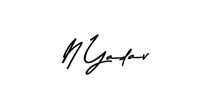 The best way (Asem Kandis PERSONAL USE) to make a short signature is to pick only two or three words in your name. The name N Yadav include a total of six letters. For converting this name. N Yadav signature style 9 images and pictures png
