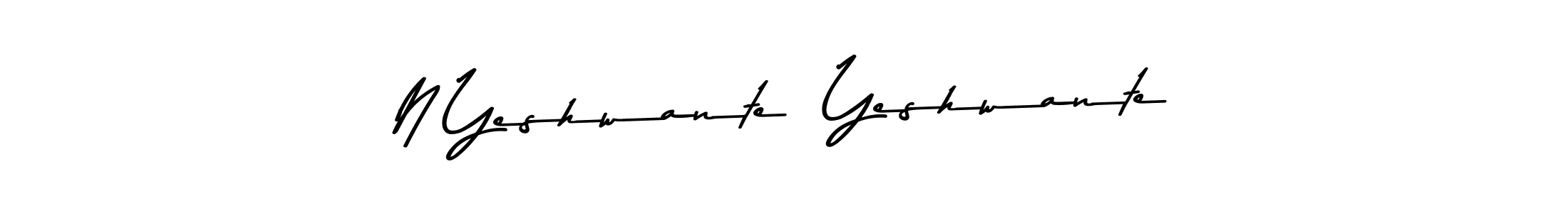Make a beautiful signature design for name N Yeshwante  Yeshwante. Use this online signature maker to create a handwritten signature for free. N Yeshwante  Yeshwante signature style 9 images and pictures png