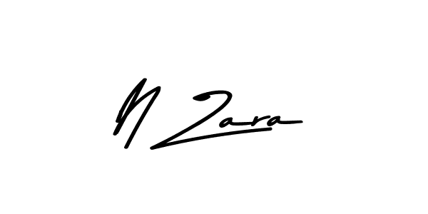 Create a beautiful signature design for name N Zara. With this signature (Asem Kandis PERSONAL USE) fonts, you can make a handwritten signature for free. N Zara signature style 9 images and pictures png