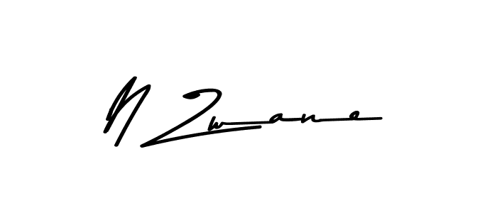 The best way (Asem Kandis PERSONAL USE) to make a short signature is to pick only two or three words in your name. The name N Zwane include a total of six letters. For converting this name. N Zwane signature style 9 images and pictures png