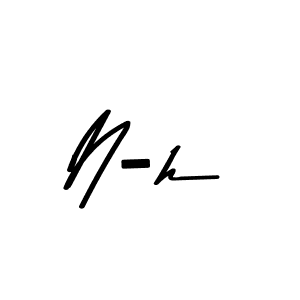 Use a signature maker to create a handwritten signature online. With this signature software, you can design (Asem Kandis PERSONAL USE) your own signature for name N-h. N-h signature style 9 images and pictures png