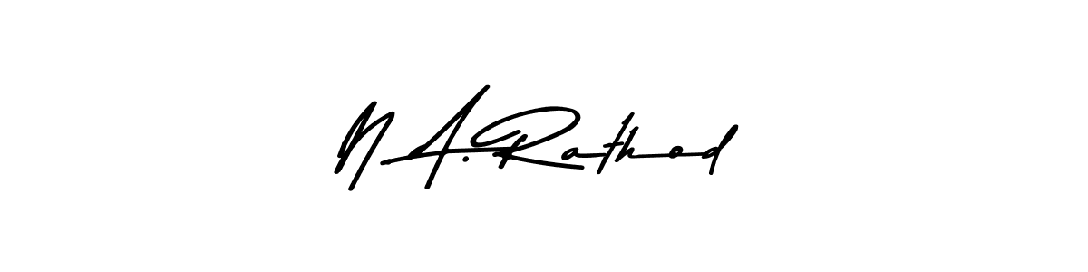 Design your own signature with our free online signature maker. With this signature software, you can create a handwritten (Asem Kandis PERSONAL USE) signature for name N. A. Rathod. N. A. Rathod signature style 9 images and pictures png