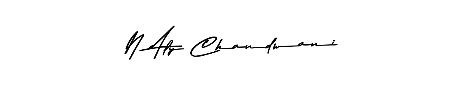 How to make N. Aly Chandwani signature? Asem Kandis PERSONAL USE is a professional autograph style. Create handwritten signature for N. Aly Chandwani name. N. Aly Chandwani signature style 9 images and pictures png